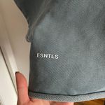 ESNTLS Teal Blue Cropped Sweater Top Size XS Photo 3