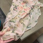 Mac Duggal IEENA FOR 
Light Pink Floral Print Asymmetrical Ruffle Hem Dress Photo 6