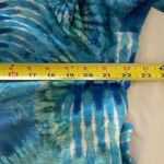 Chico's Vintage  Dandelion Blue Multi-Color Front Bow Double Strap Tie Blouse Photo 6