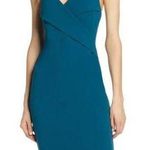 Lulus  Teal Pleat Bodycon Dress XS NWT MIDI length Photo 0