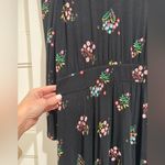 BODEN Puff Sleeve Jersey Midi Dress Black Size 6P Photo 8