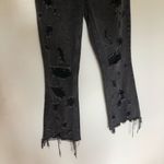 Alexander Wang Denim x Grind Jeans Distressed Destroyed Raw Hem Black 25 Photo 1
