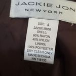 Nwt. Jackie Jon New York Beaded Button Down Jacket‎ Size 4 Suit Jacket. brown Photo 4