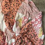 Anthropologie  Floreat Patchwork Effie Robe Peach Kimono Sleeve Size XS/S Photo 4