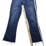 Mother Hunter Ankle Fray Jeans Womens 28 Blue Denim High Rise Ankle Flare Photo 5