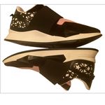 Givenchy  Black/Pink Neoprene And Leather Runner Slip On Sneakers Size IT 38/US 8 Photo 7