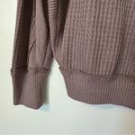 Free People  Santa Clara Thermal Waffle Knit Long Sleeve Womens Small Photo 4