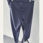 Joy Lab Womens Large Eggplant Purple Capri Lattice Hem Activewear Leggings Photo 4