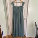 Birdy Grey Soft Green Dress Sheer outer layer Size XL event formal bridesmaid Photo 6