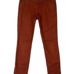 prAna  Burnt Orange Geo Picante Dots Low Rise Kara Straight Jeans Women Sz 2/26 Photo 0