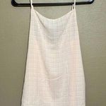 Loft Women’s light pink and white gingham tank top size small summer preppy Photo 0