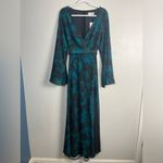 New ShowPo MIRSKI MIDI DRESS TIE WAIST FLARED SLEEVE DRESS IN JEWEL BLUR s 10 Blue Photo 3