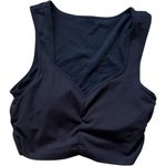 Gap  Athletic  Sporty Women’s Black Padded Lounge Black Sports Bra Sz L Photo 1