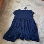 Crown & Ivy  Navy Terry Dress SIZE L Photo 1