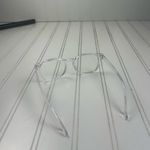 Clear Transparent Frame Eyeglasses – Unisex Lightweight Fashion Glasses Silver Photo 3