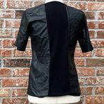 Renee C . black faux leather top / S / Excellent condition Photo 7