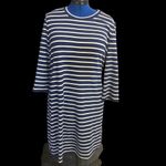 Old Navy  Blue & White‎ Striped Nautical Dress Size Large Photo 8