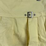 BDG  urban outfitters Shaina Belted Linen Micro Mini Skort in butter yellow NEW S Photo 2