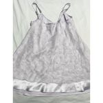 Private Luxuries Lavender‎ Floral Embroidered Satin Vintage Slip Dress Size M Purple Size M Photo 4