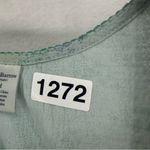 Croft & Barrow  Intimates Short Sleeve Floral Top Womens Medium Blue Photo 7