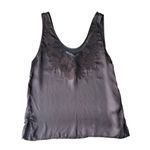 ZARA Limited Edition Chocolate Brown Embroidered Camisole Size S Photo 4