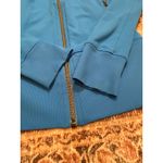 Lululemon  Asana Zip Up Jacket Womens 2 Blue Fitted Athleisure Yoga Photo 5
