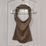 ZARA Women’s Metallic Halter Top – Size Small Photo 1