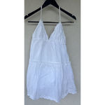 Sunday Best Angela Tiered Lace Mini Dress V Neck Women’s Medium Babydoll Angel White Photo 9