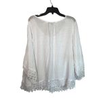 Unique spectrum  lace trim boho blouse Photo 2
