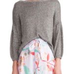 Tous Nenette  Les Jours Sweater The Malaga Blue Sparkle Puff Sleeves Sz M NWOT Photo 12