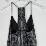 Lavender Brown NWT Snakeskin Racerback Tank Top Black Charcoal Size Small S NEW Photo 9