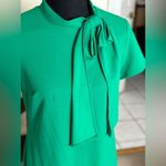 Shelby & Palmer Bow Neck Short Sleeve Midi Dress Photo 4