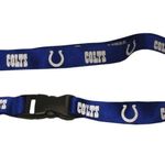 NFL INDIANAPOLIS COLTS BLUE LANYARD KEYCHAIN and BADGE HOLDER Blue Logo Photo 0
