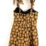 Anthropologie Hutch Daisy Floral Print Corset Playsuit Romper Orange Motif 4 Photo 6