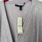 White House | Black Market  Women’s Large Split Surplice Purple Top New Photo 1