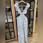 Peppermayo  secret garden maxi dress cutouts linen open back daisy chain floral Photo 1