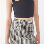 Urban Outfitters  Marsha Gingham zip front Mini Skirt Photo 0