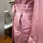 Jones New York Vintage  Pink Trench Coat With Polka Dot Lining Women’s Size M Photo 10