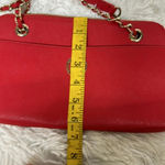 DKNY red Chain Handbag Saffiano Leather Excellent Condition shoulder bag Photo 11