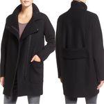 Madewell • black wool city grid coat sz 2 Photo 0