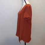 FSL Apparel burnt orange bottom knot button Down dress shirt short sleeve Photo 4