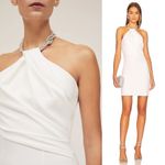 Solace London NWT Kami Crystal-Embellished Mini Dress White Size 8 US Photo 3