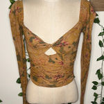 Urban Outfitters  Longsleeve Patterned Top Photo 0