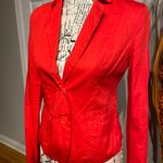 Ashley by 26 International Blazer Bright Neon Fit Flare Preppy Work Two Button Fall Light Weight Summer Photo 1