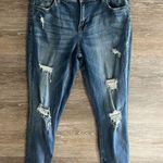 Pistola  Jeans Size 30 Anais Distressed Ankle Zip Cuff Broken In Super Soft Denim Photo 0
