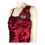 NWT Cindy Collection style 1230 in red sleeveless ruched jewelled size 2 XL Photo 8