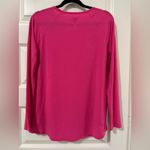 Gap Active Breathe Maternity Women's Bright Pink Long Sleeve Top Sz L Photo 3
