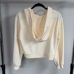Wall Flower  Cream Crop Hoodie Size L Photo 5