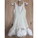 Lulus NWT  Superb Aura White Ruffled Drop Waist Mini Dress Cocktail Party Size L Photo 6