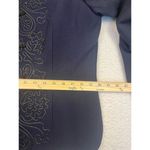 Vintage Lord & Taylor Women Embroidered Wool Blazer Knot buttons Size 14 Black Photo 8